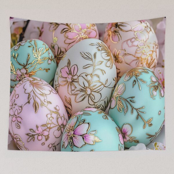 Item preview, Elegant Floral Easter Eggs - Pastel Spring Decor designed and sold by Cris888.