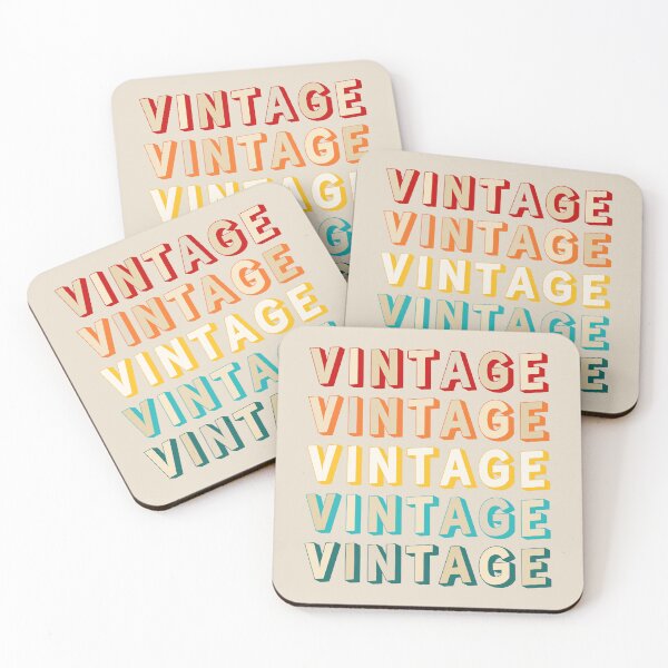 Item preview, Iconic Vintage Typography Art in Retro Color Palette designed and sold by Deutschic.