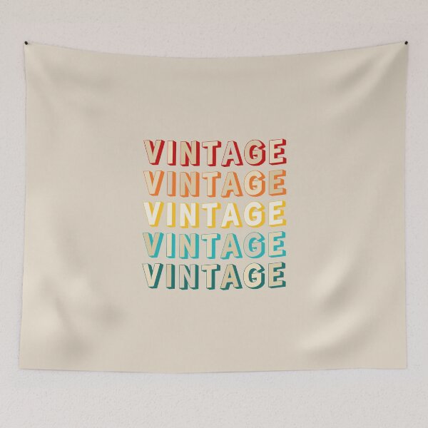 Item preview, Iconic Vintage Typography Art in Retro Color Palette designed and sold by Deutschic.