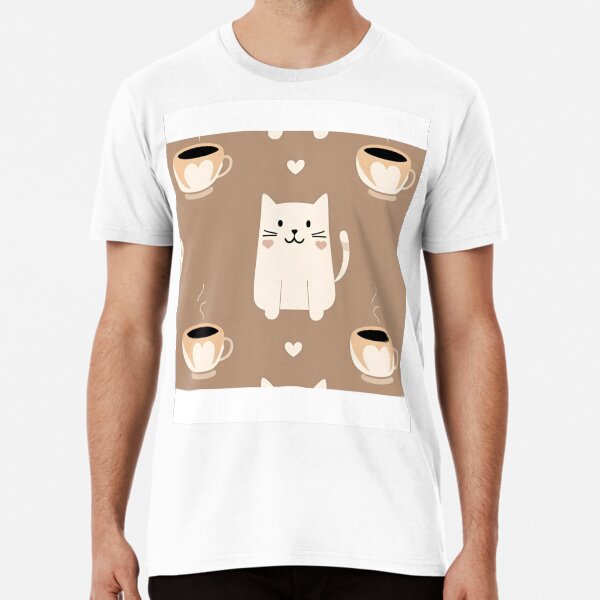 Item preview, Cat and Coffe. Cute coffee-themed design with a cat designed and sold by SkotArt.