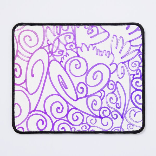 Item preview, Abstract blue purple lines drawing | line marker handdrawing designed and sold by lausn.