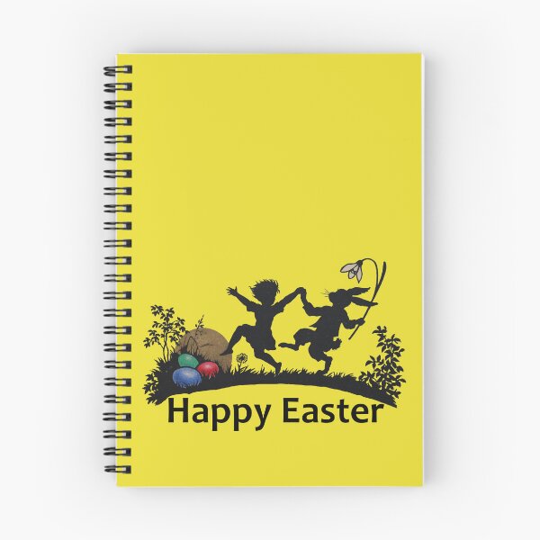 Item preview, Art by Mike Silhouette Silhouette, Happy Easter, Child with Flowers and Rabbits designed and sold by allartbymike.