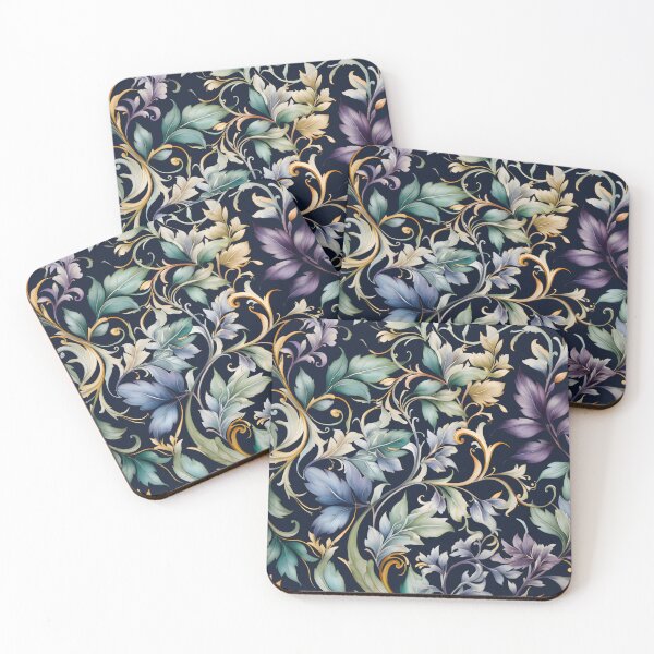 Item preview, Colorful Leaves Abstract on Dark designed and sold by Eclectic Monkey.