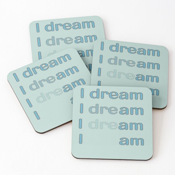 Item preview, I dream/ I am /blue designed and sold by LiskoDesign.