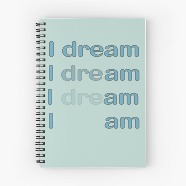 Item preview, I dream/ I am /blue designed and sold by LiskoDesign.