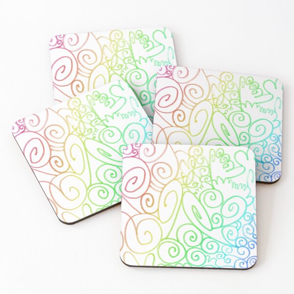 Item preview, Abstract rainbow lines drawing | line marker handdrawing designed and sold by lausn.