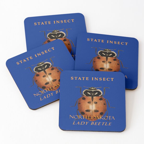 Item preview, North Dakota Territory Insect The Ladybug designed and sold by taiche.