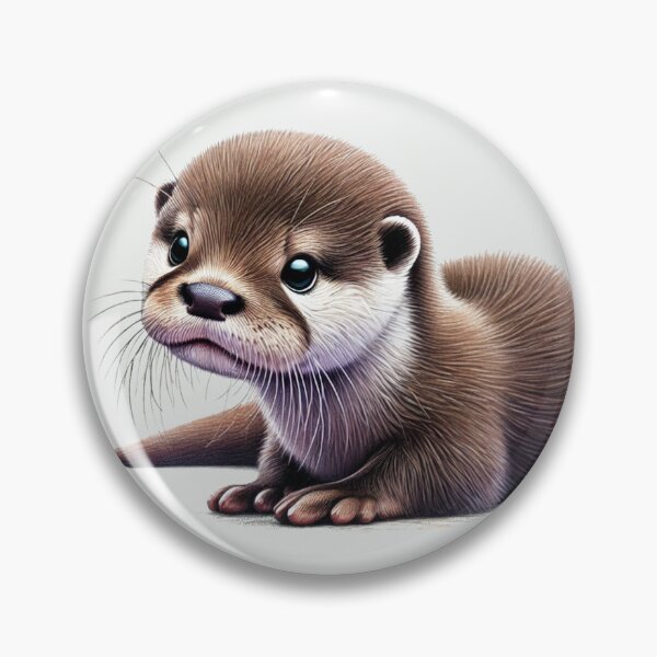 Item preview, Cute Baby Otter Colored Pencil Sketch Portrait designed and sold by MaedK.