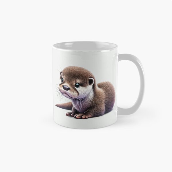 Item preview, Cute Baby Otter Colored Pencil Sketch Portrait designed and sold by MaedK.
