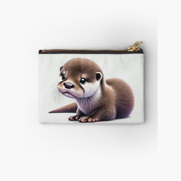 Item preview, Cute Baby Otter Colored Pencil Sketch Portrait designed and sold by MaedK.