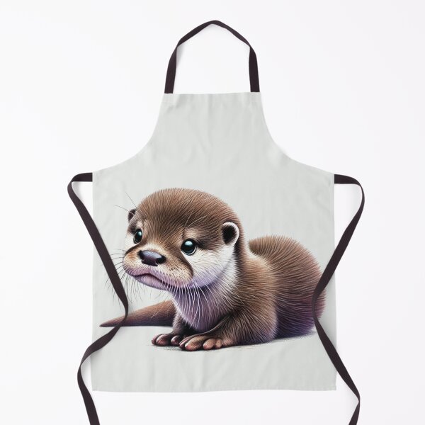 Item preview, Cute Baby Otter Colored Pencil Sketch Portrait designed and sold by MaedK.
