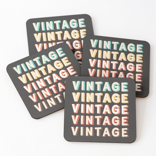 Item preview, Iconic 70s Vintage Typography Art in Retro Color Palette designed and sold by Deutschic.