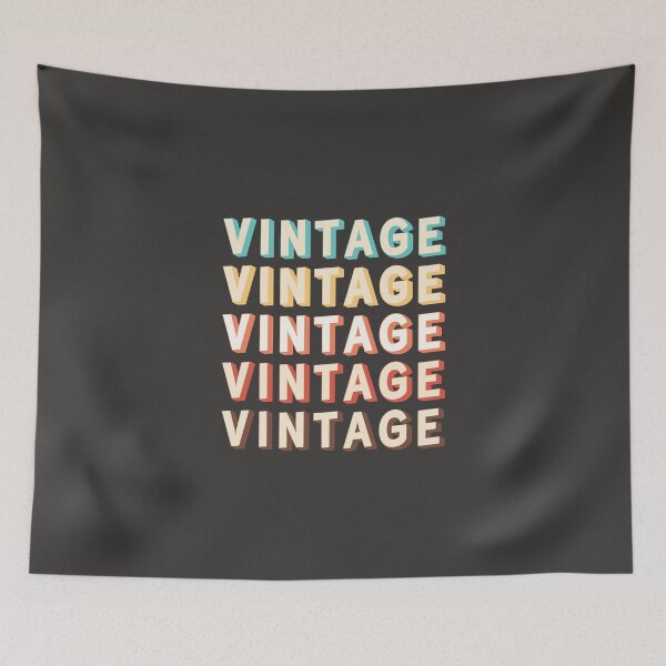 Item preview, Iconic 70s Vintage Typography Art in Retro Color Palette designed and sold by Deutschic.