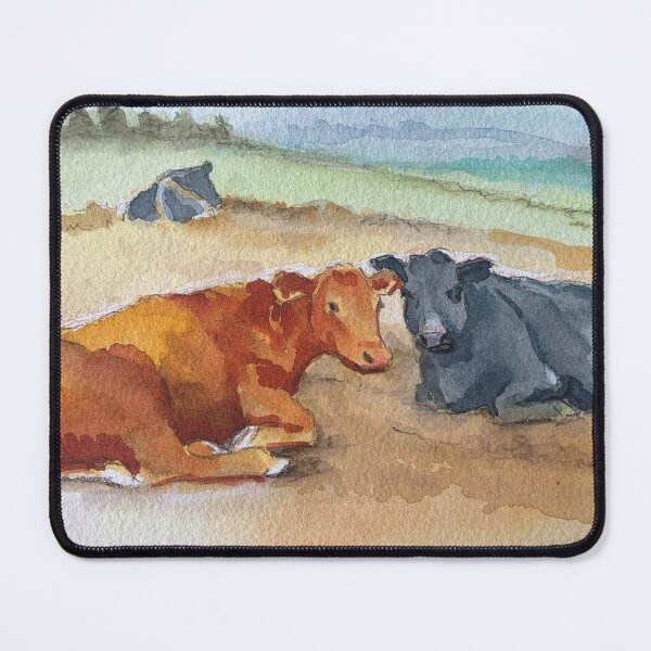 Aperçu de l'œuvre Vaches au repos créée et vendue par Noewi.
