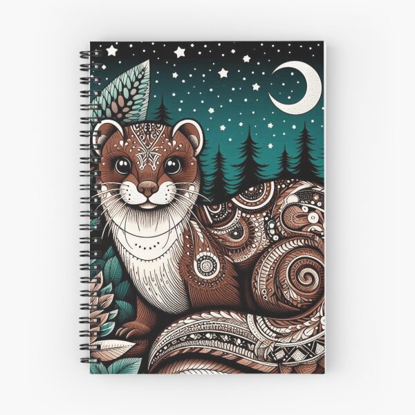 Item preview, Enchanted weasel in mystical forest designed and sold by BigBlueArt.