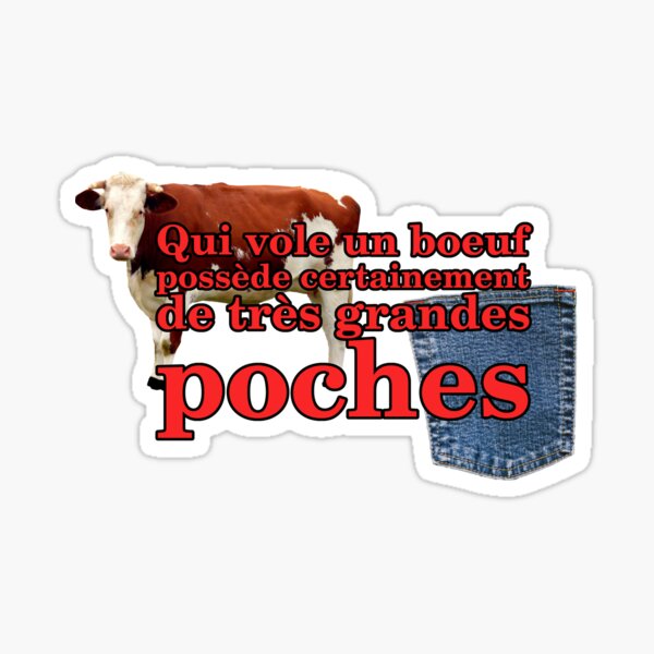 Item preview, He who steals an ox certainly has very deep pockets. designed and sold by Keftcha.
