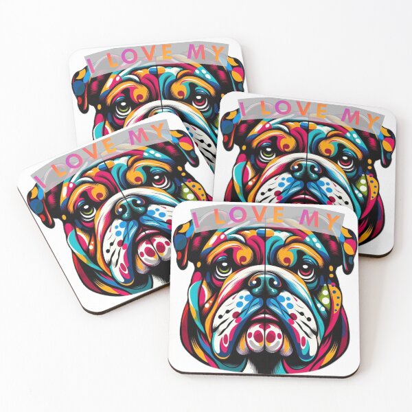 Item preview, I Love My Bulldog designed and sold by Endeva4eva.