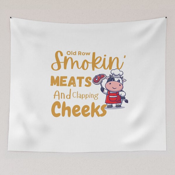 Item preview, Old Row Smokin' Meats And Clapping Cheeks - Funny BBQ T-Shirt, Funny Shirt, Valentine Shirt gift, Valentine Day Cut File designed and sold by GAIDREDA.