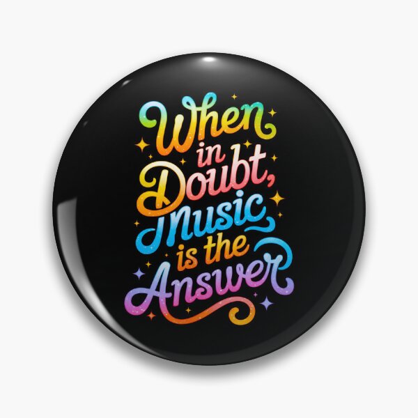 Item preview, "When in doubt, music is the answer" – Feel the Beat, Free Your Mind designed and sold by paulo silveira.
