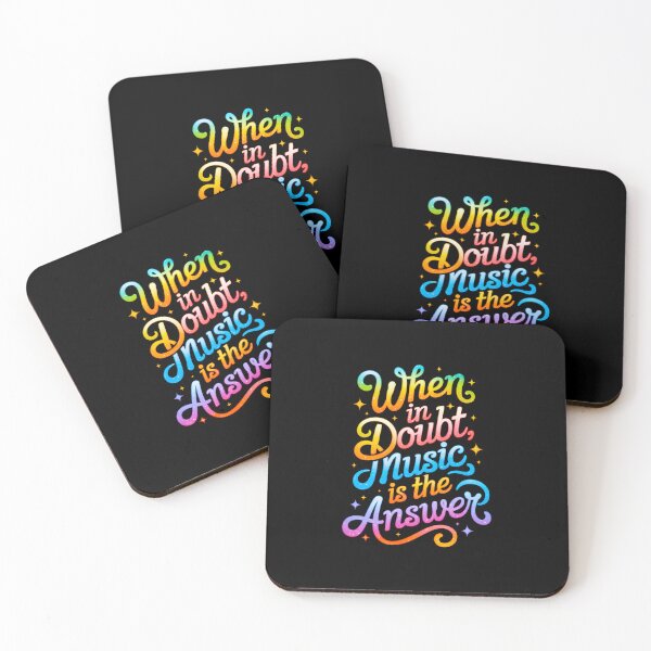 Item preview, "When in doubt, music is the answer" – Feel the Beat, Free Your Mind designed and sold by paulo silveira.