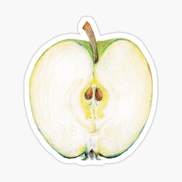Item preview, Half a Green Apple designed and sold by LushLinesStudio.