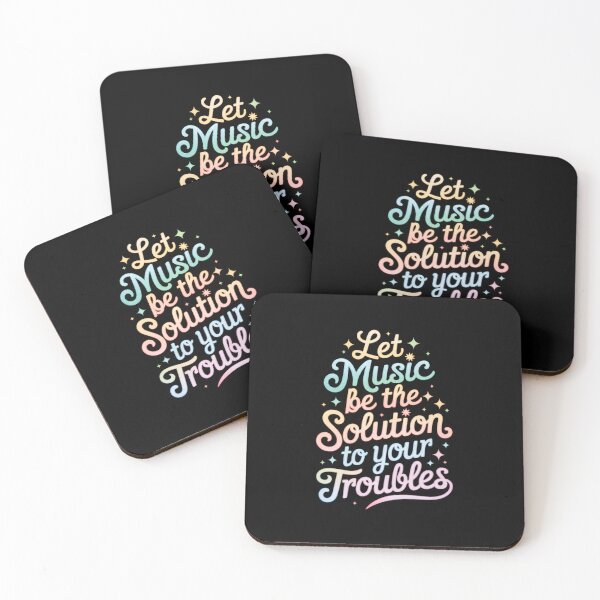 Item preview, "Let music be the solution to your troubles" – Feel the Beat, Free Your Mind designed and sold by paulo silveira.
