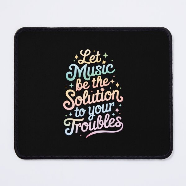 Item preview, "Let music be the solution to your troubles" – Feel the Beat, Free Your Mind designed and sold by paulo silveira.