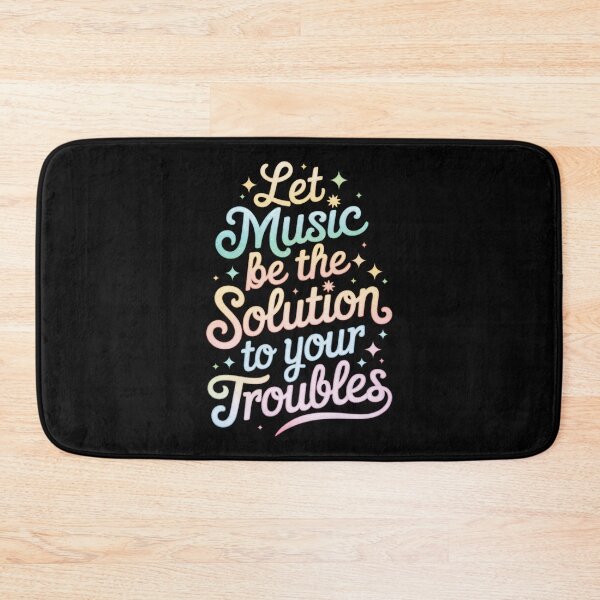 Item preview, "Let music be the solution to your troubles" – Feel the Beat, Free Your Mind designed and sold by paulo silveira.