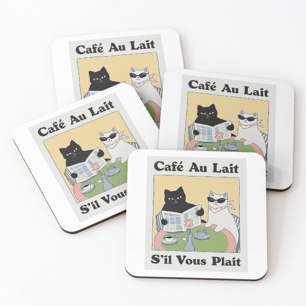 Item preview, Cafe Au Lait. S'il Vous Plait designed and sold by Angry Swan Designs.