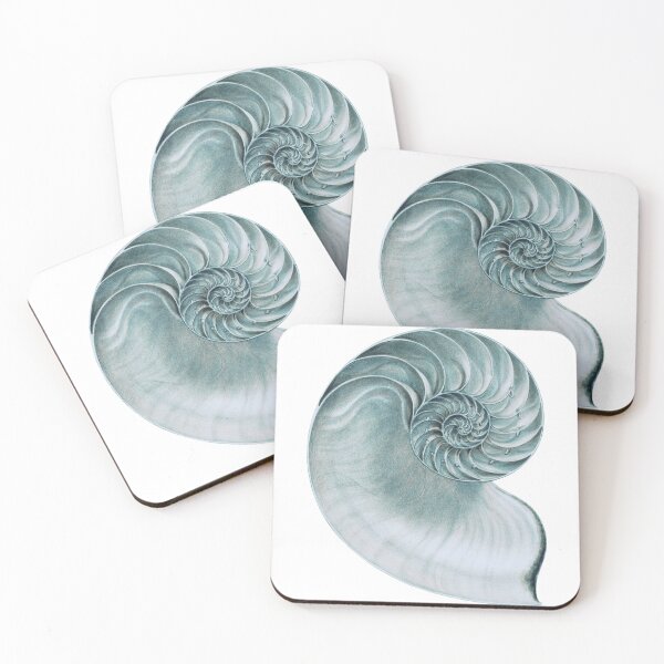 Item preview, Large Blue Conch Shell Fossil designed and sold by IrisAndIvy.