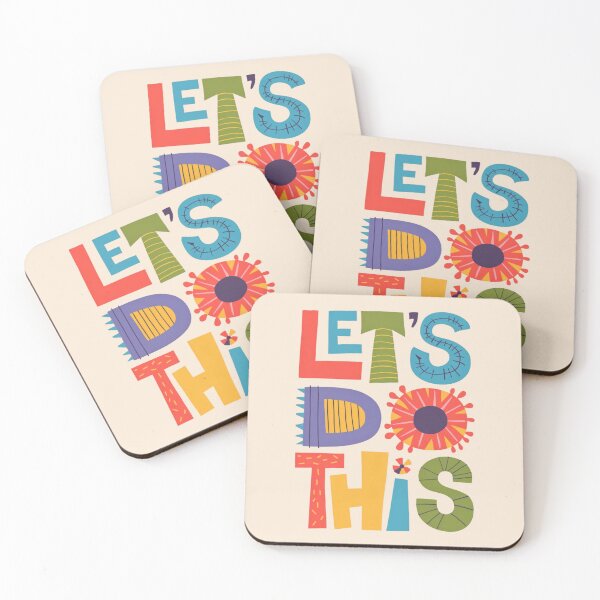 Item preview, Let's do this. - A cute retro motivational poster. designed and sold by SaraSumi.