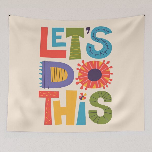 Item preview, Let's do this. - A cute retro motivational poster. designed and sold by SaraSumi.