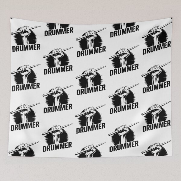 Item preview, Modern Trendy Drummer Drums Drumsticks -Drummer Fist With Drumsticks designed and sold by SOUFIANE1991.