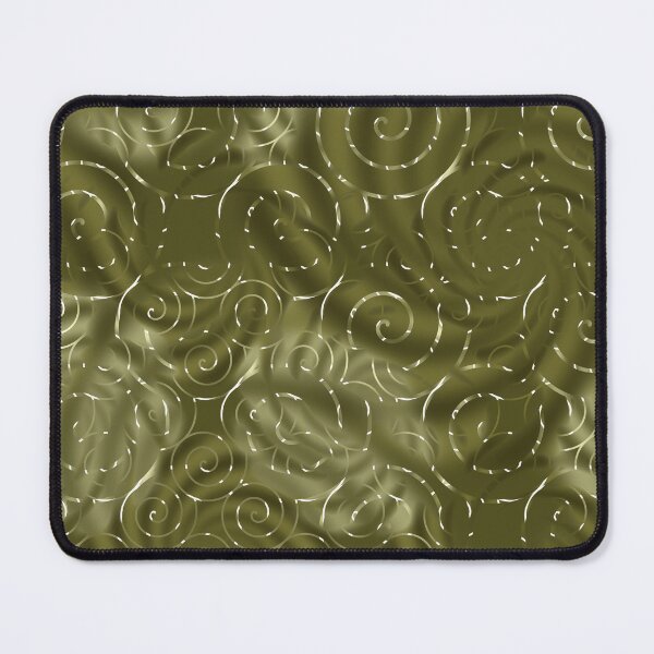 Item preview, Hypnotic Spirals in Olive Green designed and sold by JoanNinjaHen.