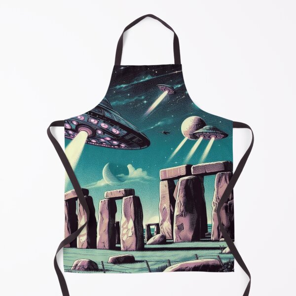 Item preview, UFOs Flying Over Stonehenge designed and sold by Dogandesighn.
