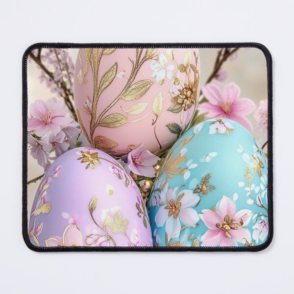 Item preview, Elegant Floral Easter Eggs - Pastel Spring Decor designed and sold by Cris888.