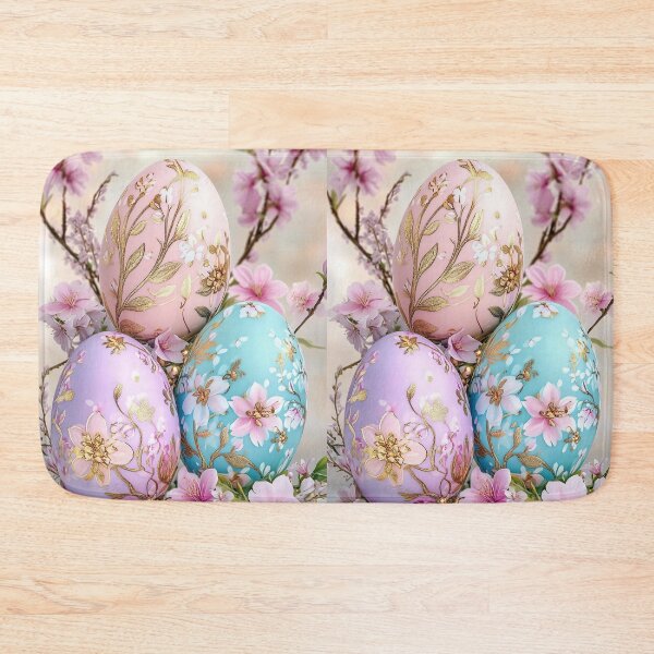 Item preview, Elegant Floral Easter Eggs - Pastel Spring Decor designed and sold by Cris888.