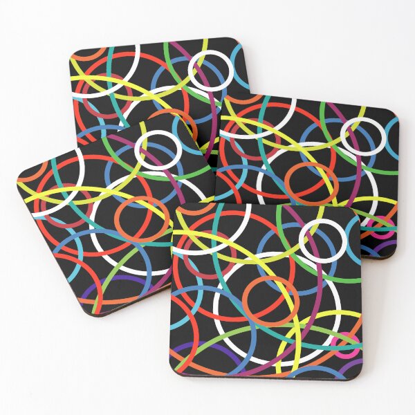 Item preview, Neon Circle Chaos  - A striking mix of elegance and boldness—perfect for any modern space! designed and sold by SteadyRolling.