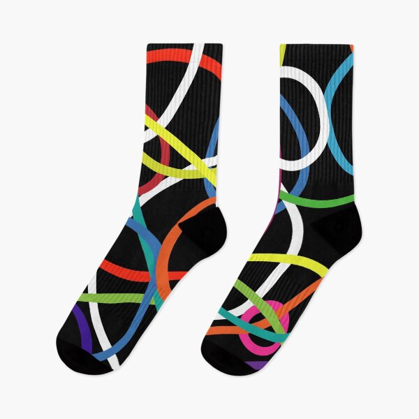 Item preview, Neon Circle Chaos  - A striking mix of elegance and boldness—perfect for any modern space! designed and sold by SteadyRolling.