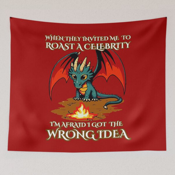 Item preview, Roast A Celebrity | Funny Cool Dragon At A BBQ designed and sold by McThingummy.