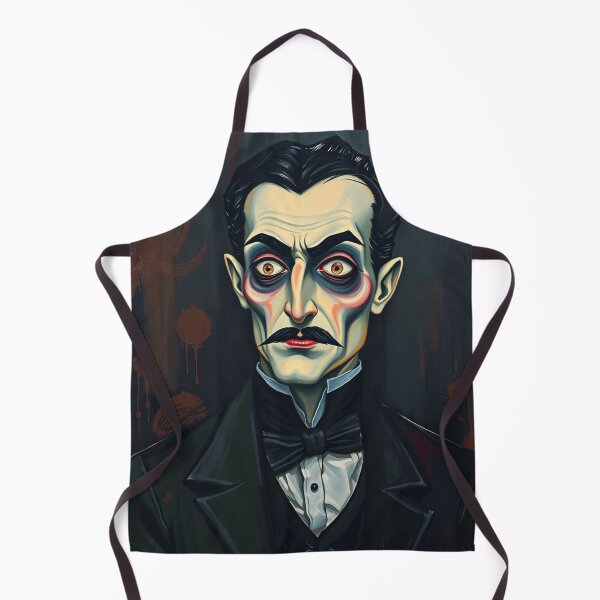 Item preview, Creepy stylized Haunted House portrait of a old man with a mustache designed and sold by Vintage Designs +.