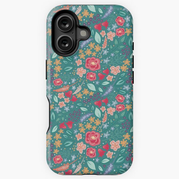 Artikel-Vorschau von Petrol Wildblumen Ditsy Blumenmuster, designt und verkauft von Ditsy & Stitch.