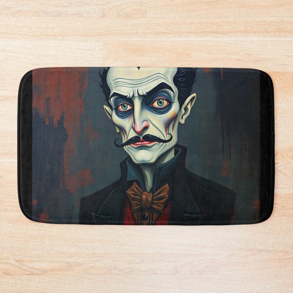 Item preview, Creepy stylized Haunted House portrait of a old man with a mustache designed and sold by Vintage Designs +.