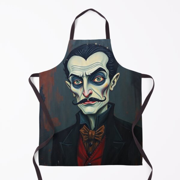 Item preview, Creepy stylized Haunted House portrait of a old man with a mustache designed and sold by Vintage Designs +.
