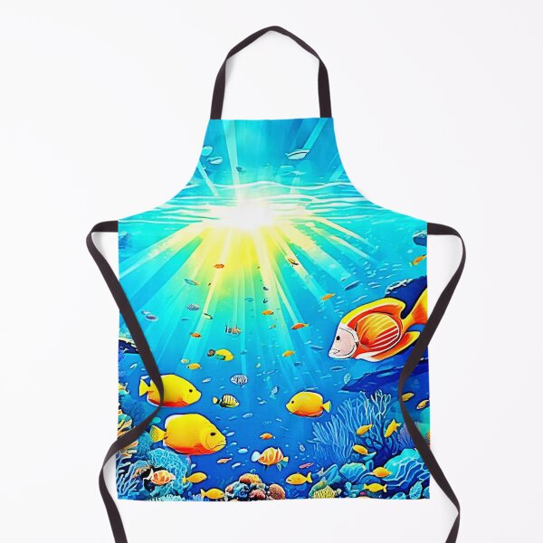 Item preview, Sunlit Reef Life Glow Art designed and sold by Health And Fitness Posts e-Store.