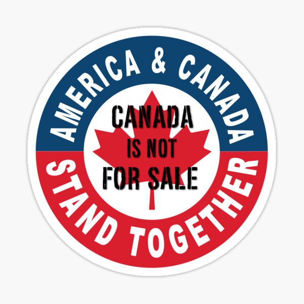 Vista previa del artículo con la obra «Estados Unidos y Canadá se mantienen unidos», diseñado y vendido por TaraGbear.