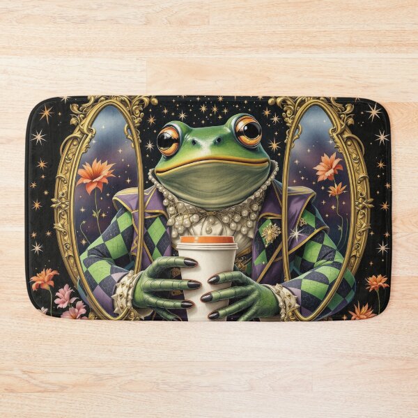 Item preview, Coffee Frog Triptych designed and sold by HabitableMoons.