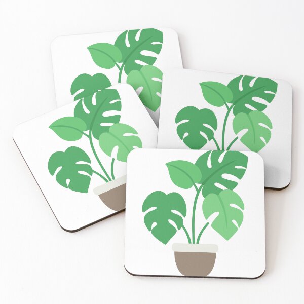 Item preview, Illustration of a Potted Monstera Plant with Green Leaves designed and sold by Creative88Art.