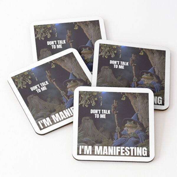 Item preview, Don't Talk To Me I'm Manifesting Frog designed and sold by RockFireMerch.