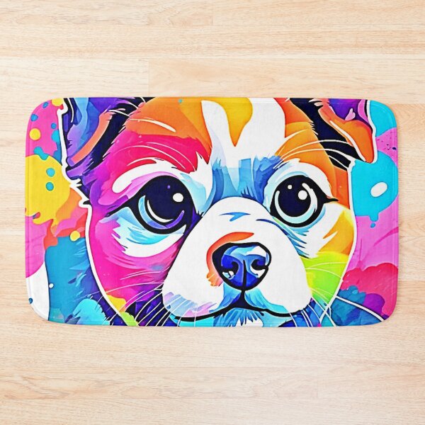 Item preview, Rainbow Puppy Artwork Design designed and sold by Health And Fitness Posts e-Store.